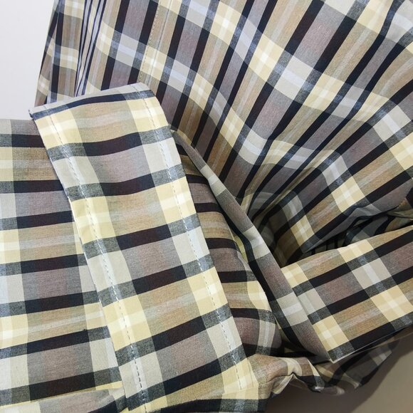 THE ROW Tavishina Checked Silk And Cotton-blend Poplin Coat In Neutrals - Picture 7 of 14